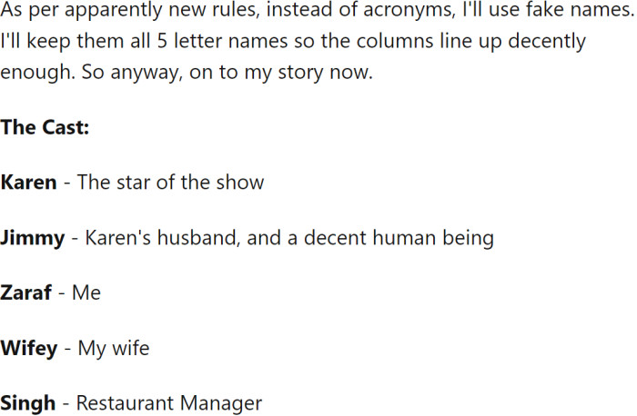 These are the characters: