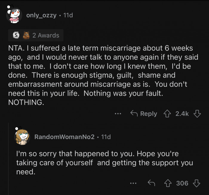 OP doesn't need this kind of negativity in her life.