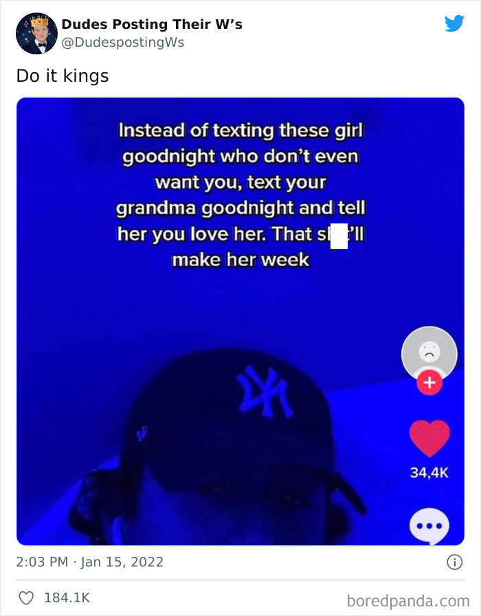 31. Text your grandma goodnight and make her week