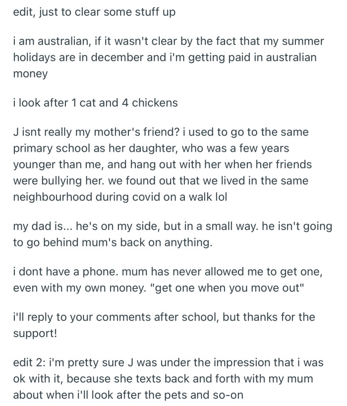 Important edits to clear up some things