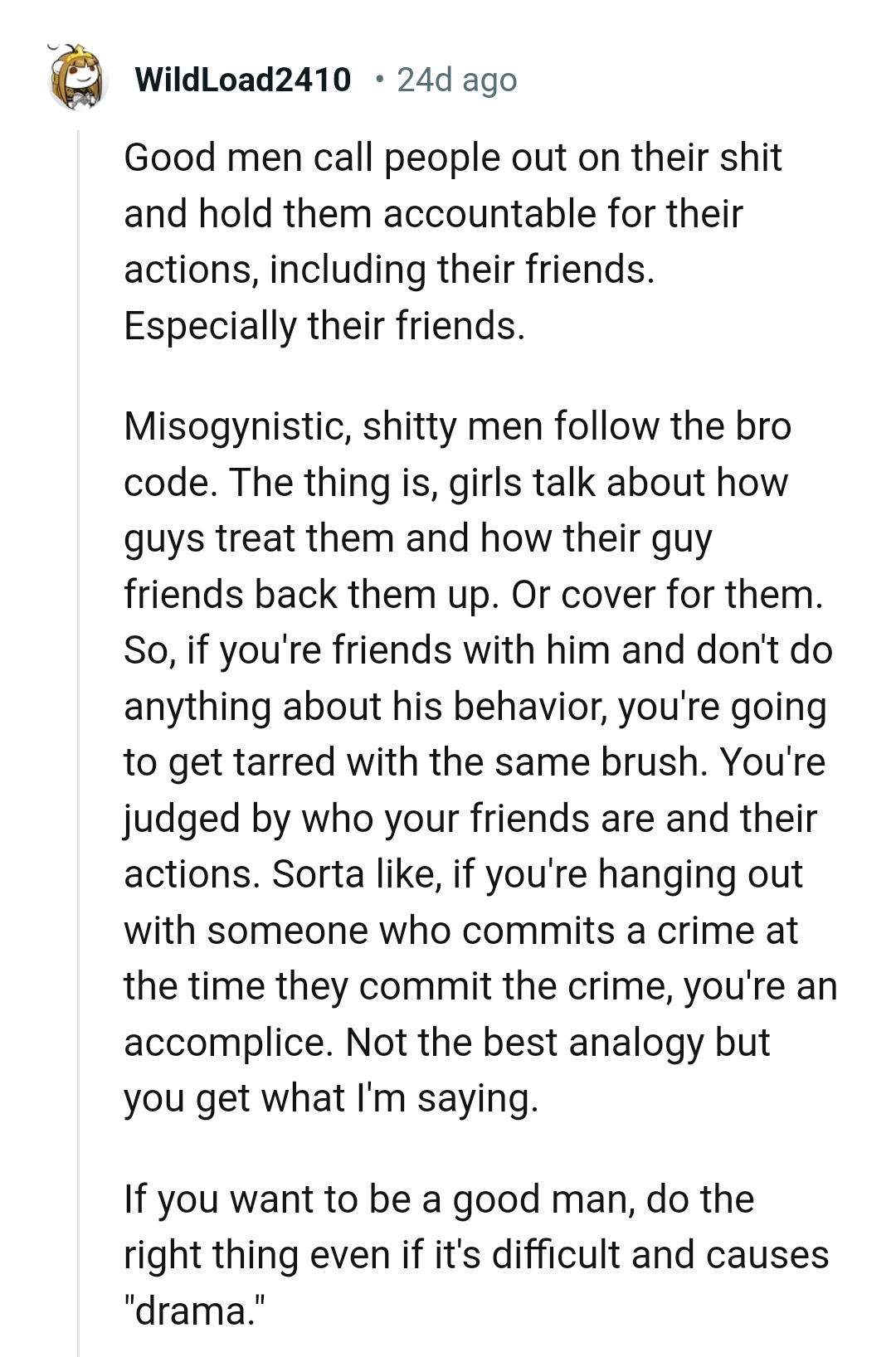 The OP will be tarred with the same brush