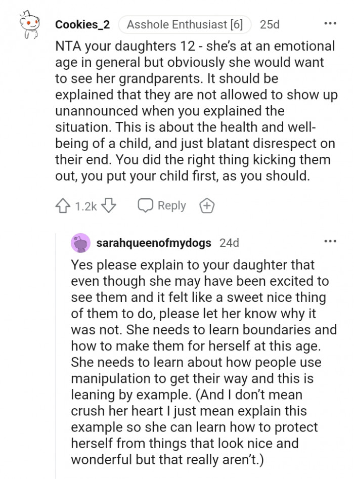 This is about the health and well-being of a child