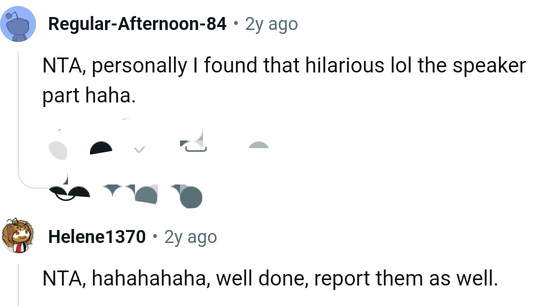 This Redditor found the speaker part to be very hilarious