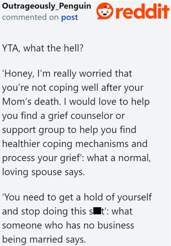 Redditors pointed out that the way she worded it was like 