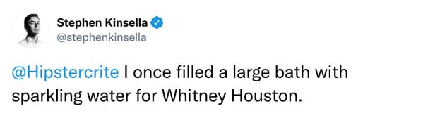 Bath for Whitney Houston