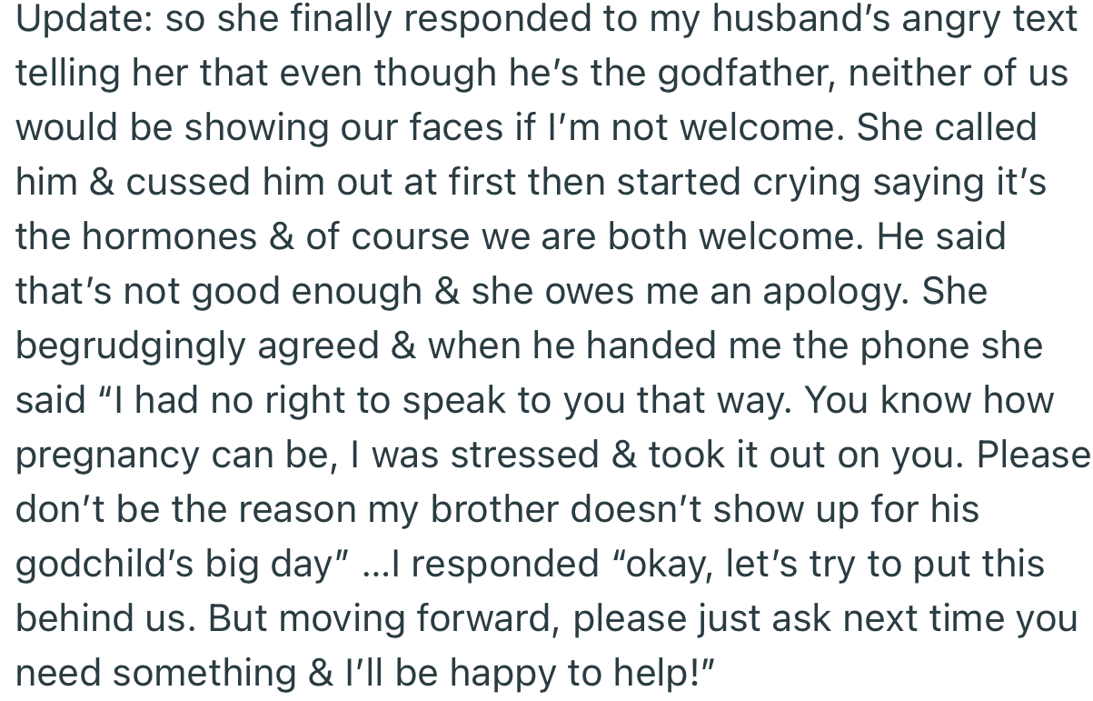 OP Came Back with an Update