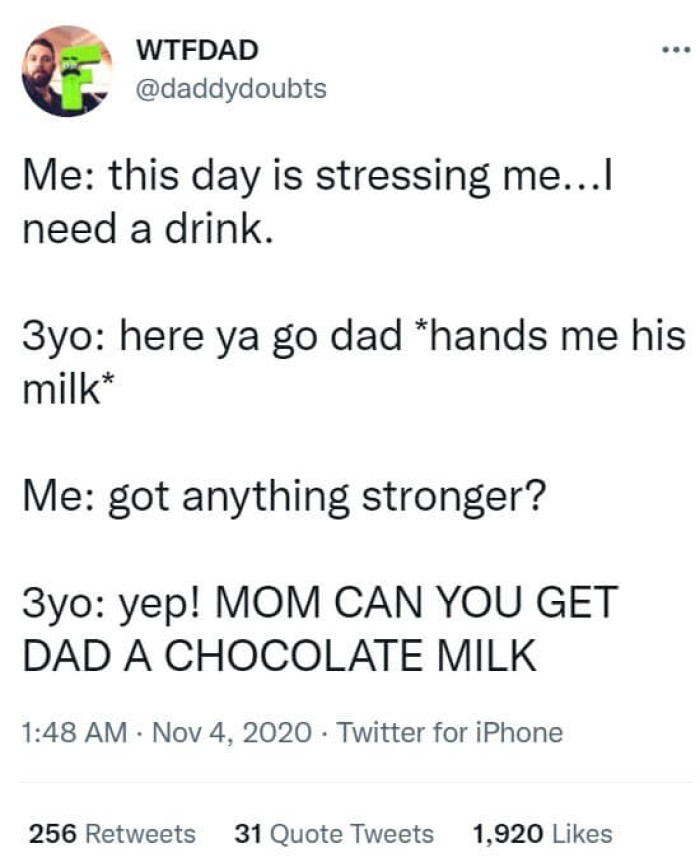 7. Nothing is stronger than your boy passing you his drink: