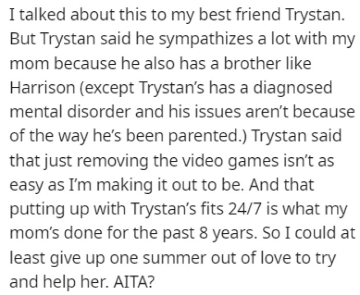 OP isn't sure if they're in the wrong here, so they turned to Reddit