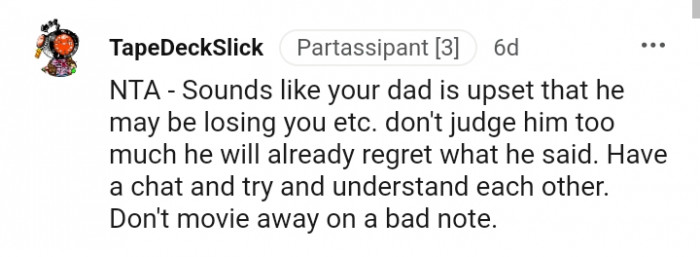 Do not move away on a bad note