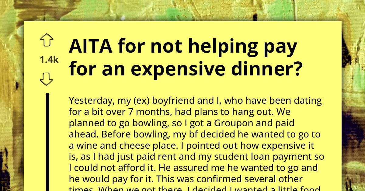 Refusing To Pay For Expensive Dinner Leads To Breakup After Boyfriend's Sudden Demand For Splitting The Bill