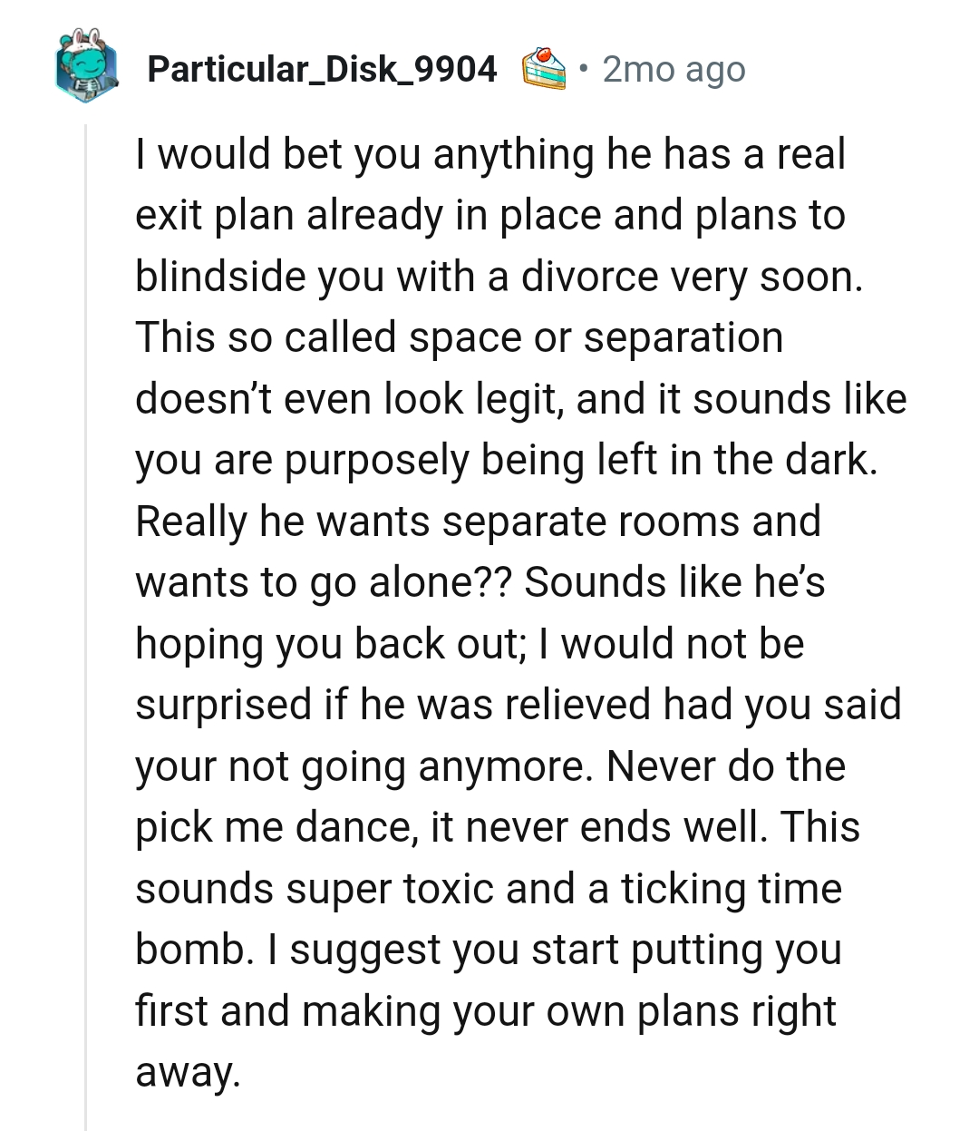 And the comments continue...