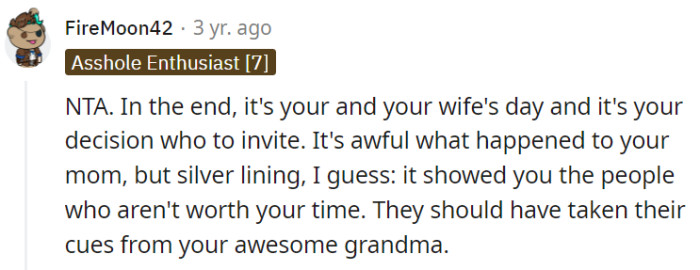 They have the right to choose who to invite!