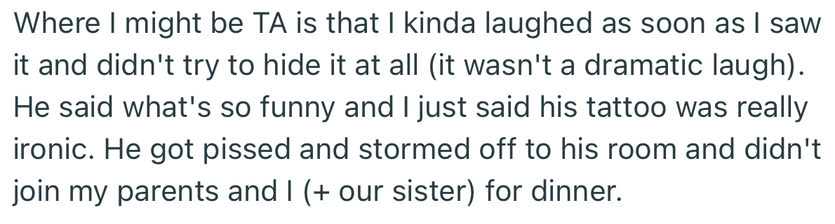 OP tagged the tattoo as “ironic,” considering Danny’s habit of always cheating on his partners