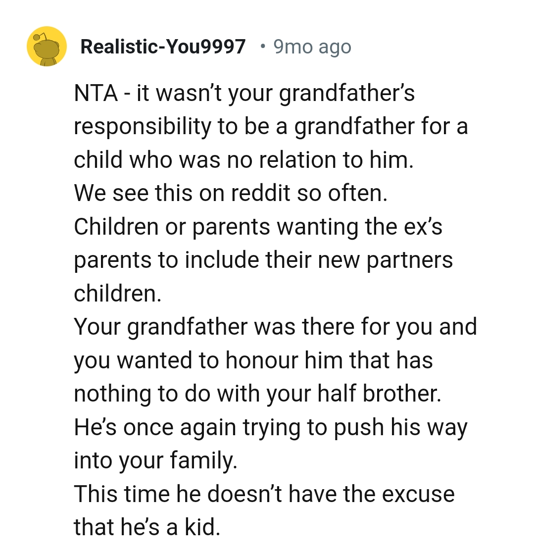 OP's Grandpa Was There for Him