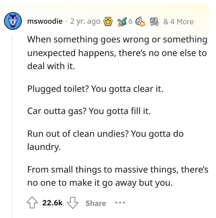#19 Guess needing somebody is not a thing in adulting.