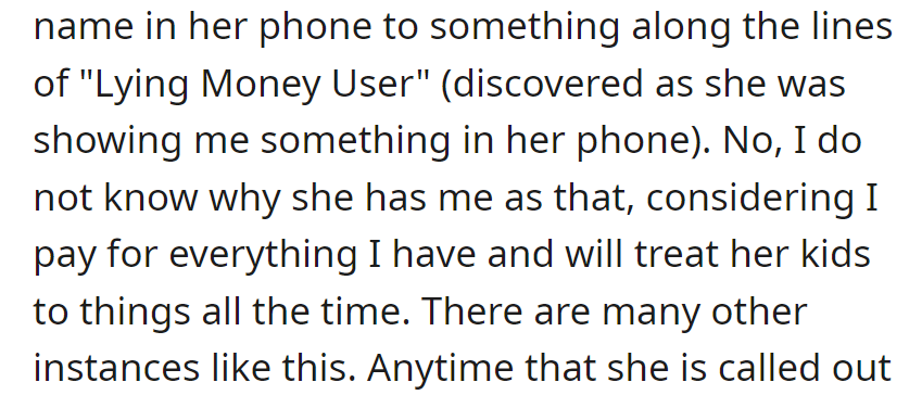 Sister labeled the woman 