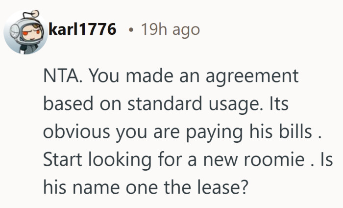 The original agreement only works when usage stays normal.
