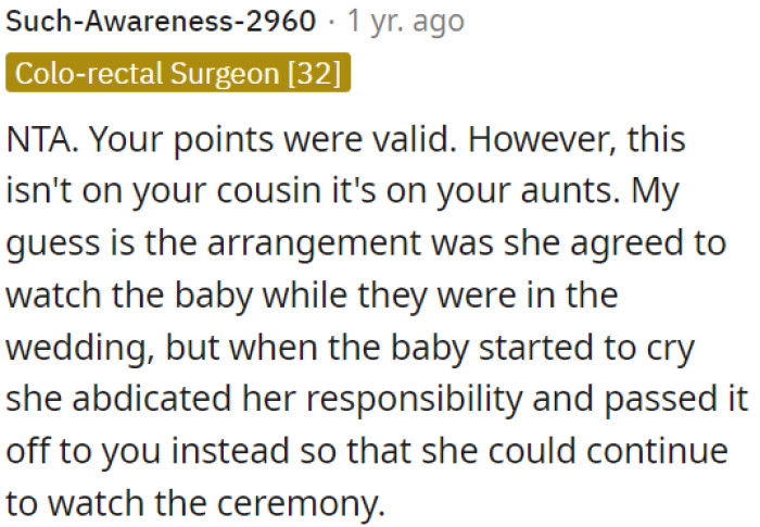 OP's arguments were justified.