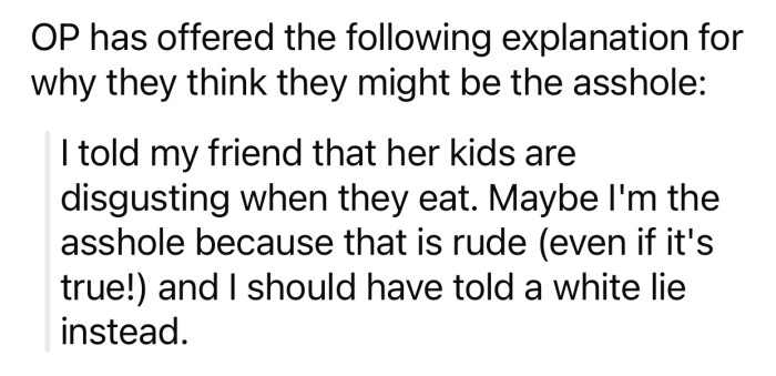 OP thinks she might be the a-hole for the following reason: