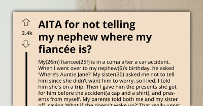 Man Lies To His Nephew About Fiancée In Coma To Protect Him