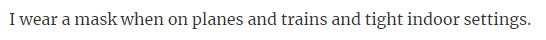 26. Wear a mask.
