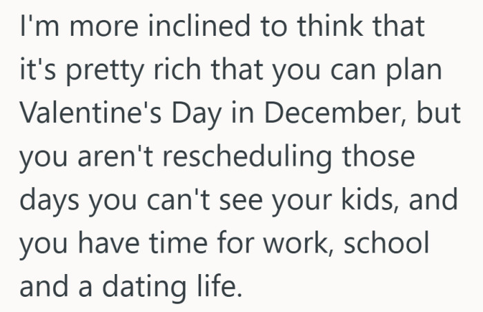 Apparently calendars can stretch for romance, work, and school, but somehow hit a hard limit everywhere else.