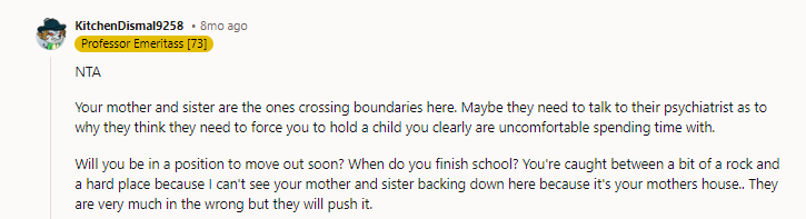 NTA your sister and parents need to accept not everyone wants to deal with a kid.