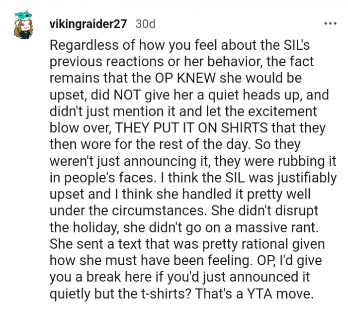 She handled it pretty well under the circumstances