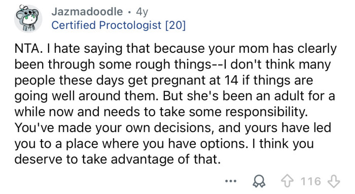 Take advantage of your options.