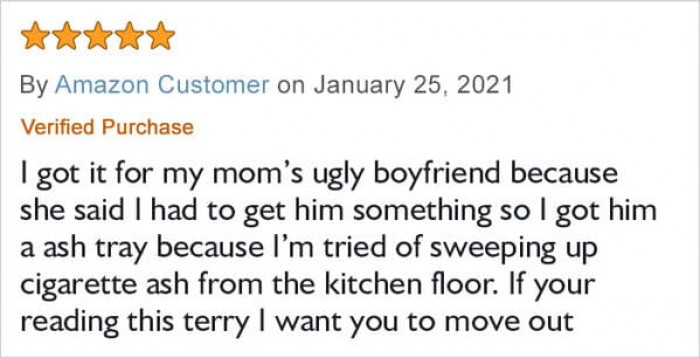 11. “Ashtray Review Took A Hard Left Turn”