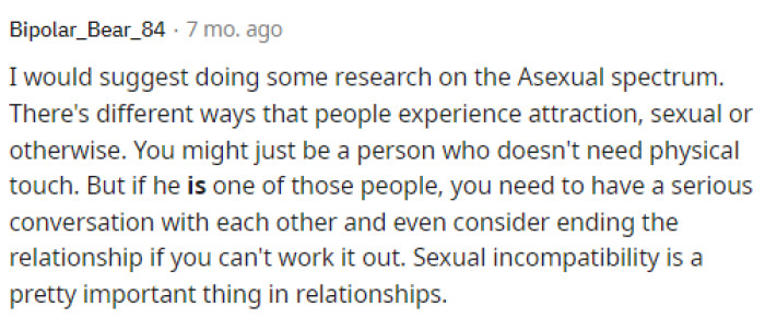 Hopefully, OP took their advice and looked into some resources about this to discover who she truly is and work through whatever she needs to.