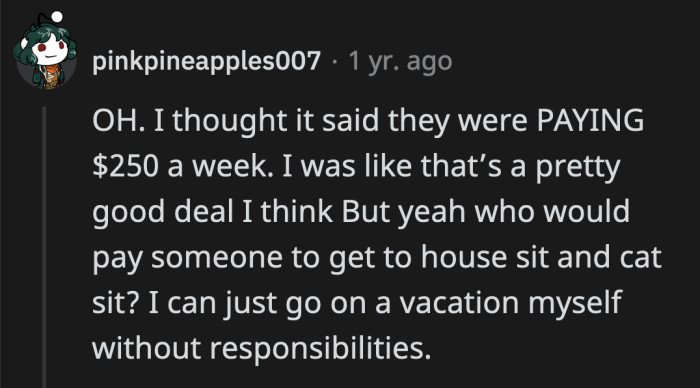 If you don't read their ad carefully, you would think the couple would be paying for this service a relative, a friend, a local, or a stranger will be providing them.