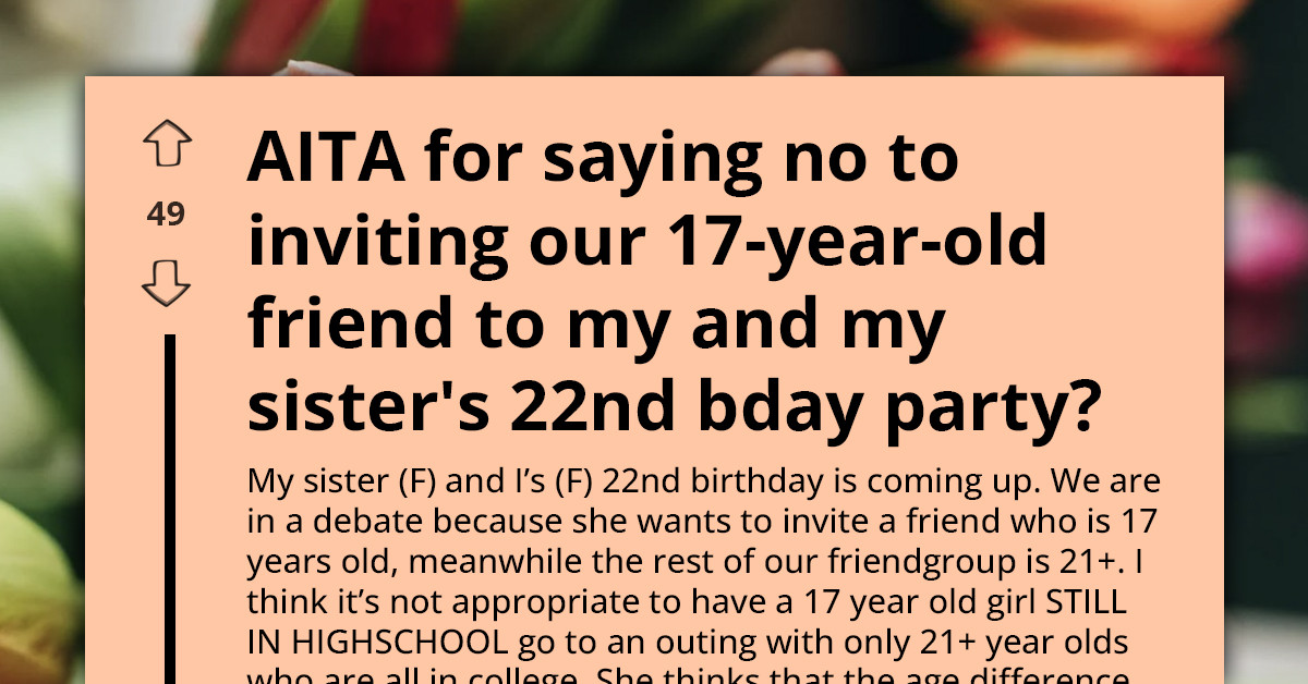 When Sisterly Bonds Clash Over Guest Lists - Is Age Difference Such A Big Deal
