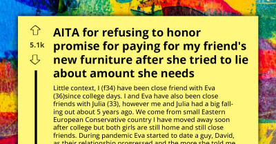 Friend Faces Backlash For Withdrawing Promise After Being Lied To About Wedding Gift Amount