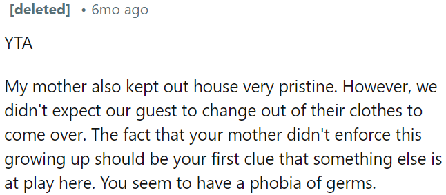 OP might have a germ phobia.