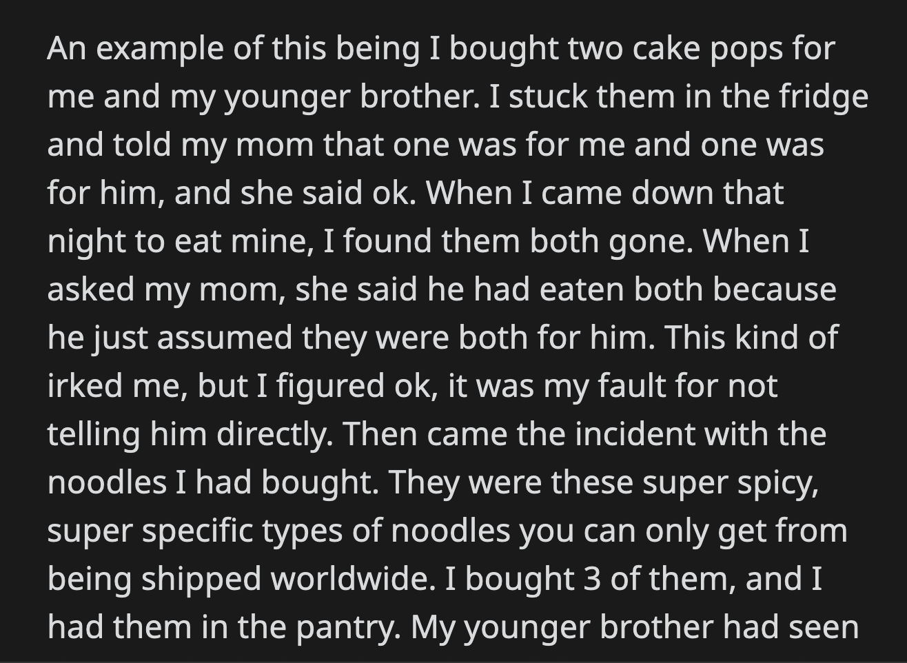 Her brother asked if he could have some lemonade. OP said he could and saw him pour a glassful.