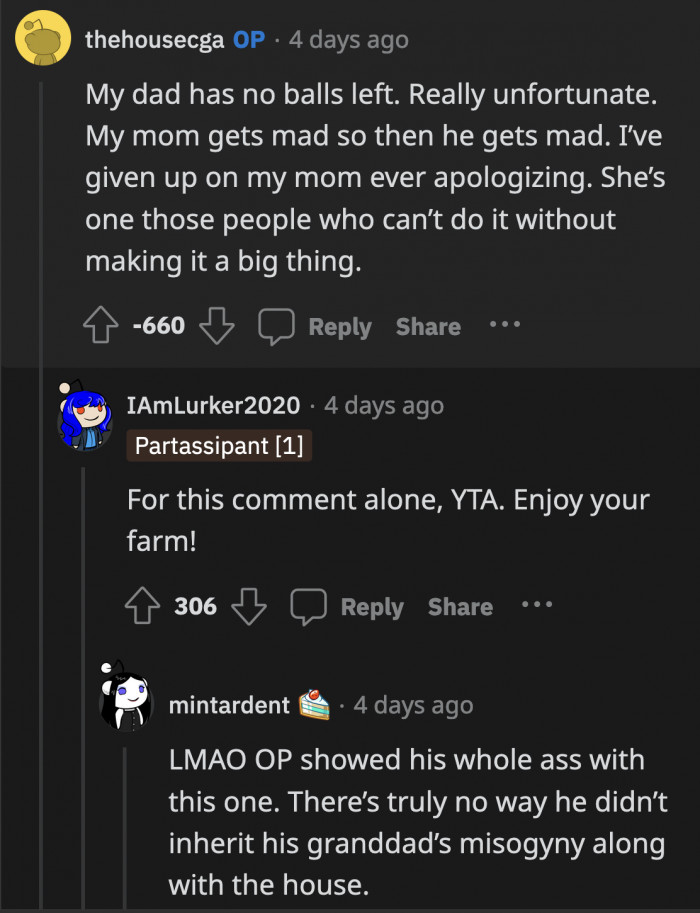 Unfortunately, OP's blatant misogyny is difficult to ignore despite his blindness to it.