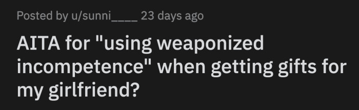 OP's girflriend was there thw whole time and kept quiet for the most part