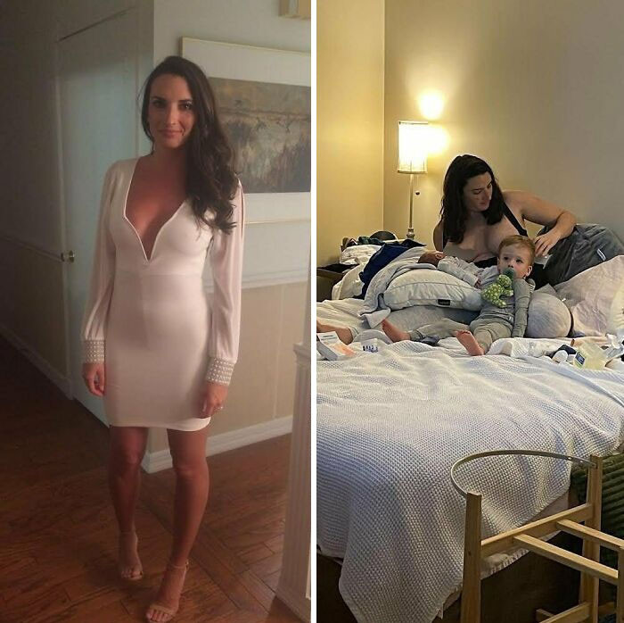 5. From Cleavage To Leakage. From “Damn Sis!” To Mastitis. From Hot Dress To Hot Mess.