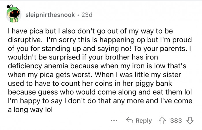 Kudos to OP for standing up for himself.