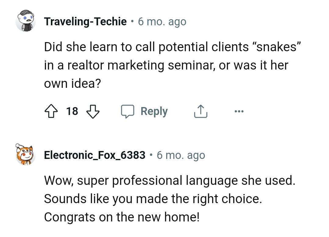 What a super professional language she used