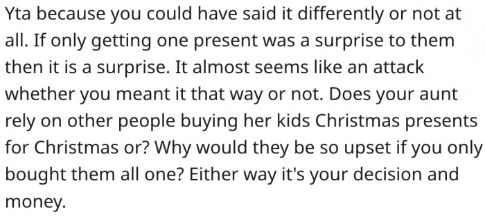 18. Her money, her decision.