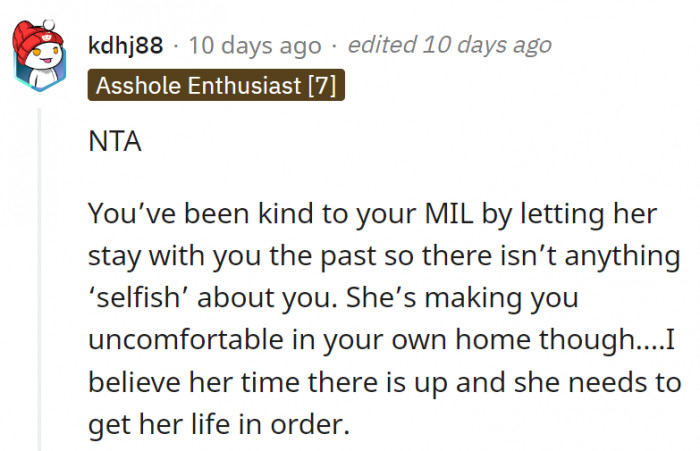 17. MIL should know her limits too.