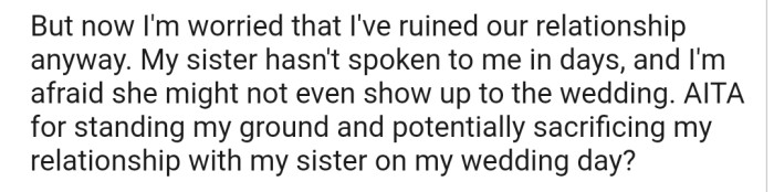 Unfortunately, This Decision Is Splitting Both Sisters Apart