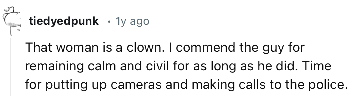 “That woman is a clown.”