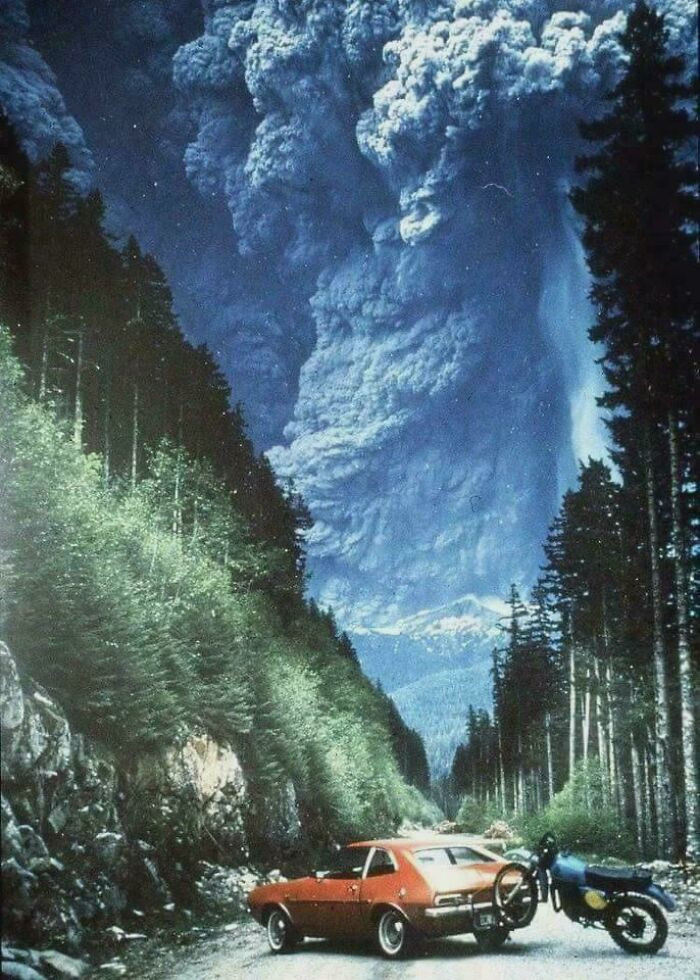 "On May 18, 1980, Richard Lasher Shot This Epic Photo Of The Eruption Of Mount St. Helens"