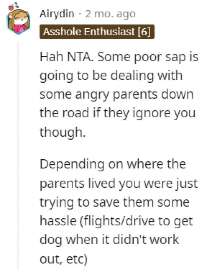 Just trying to save them from a hassle