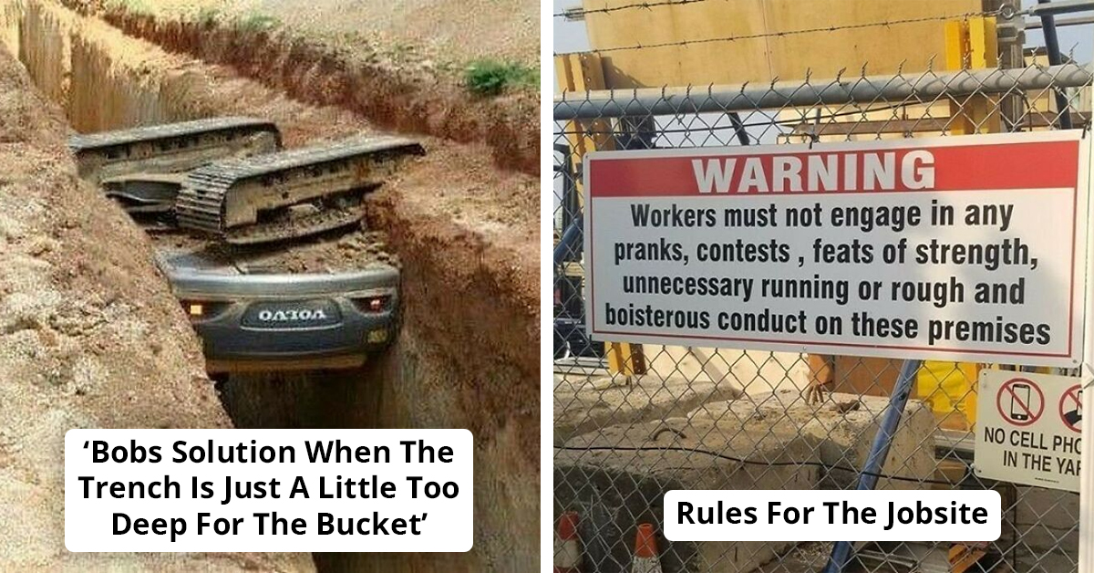 30 Hilarious Times Construction Workers Tried Shortcuts But Ended Up Making a Mess of Everything, As Shared by IG Page