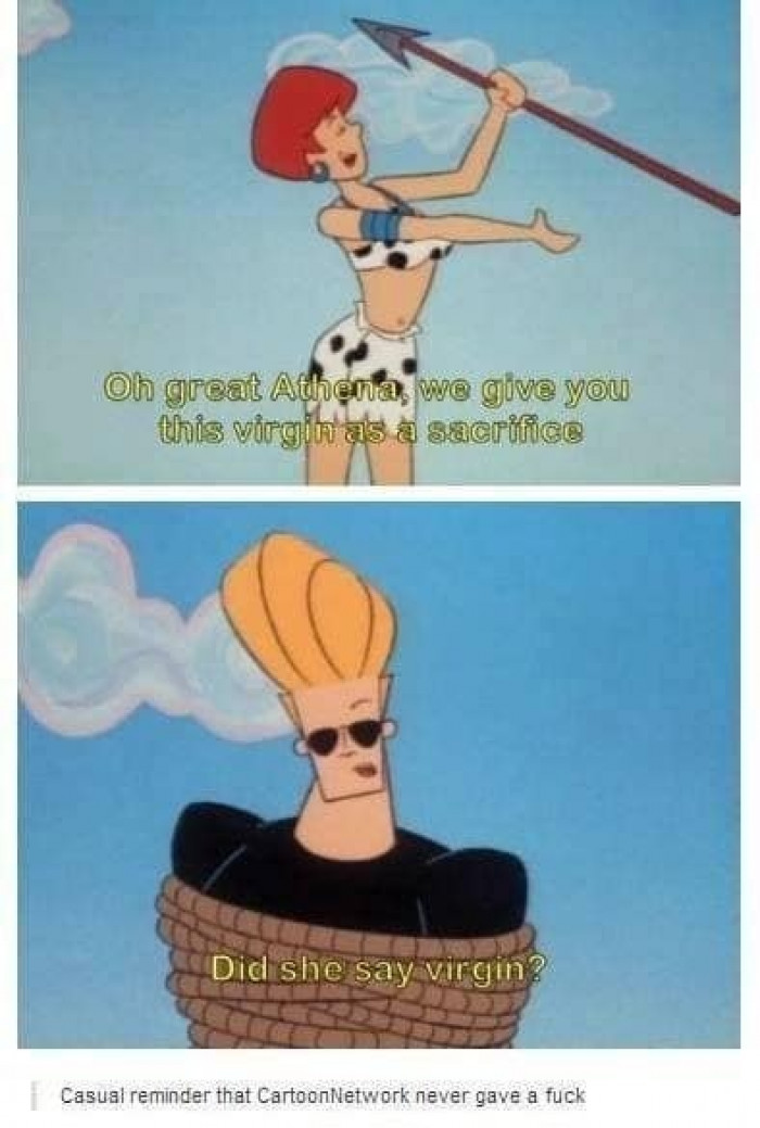 9. Cartoon Network really does not hold back with Johnny Bravo