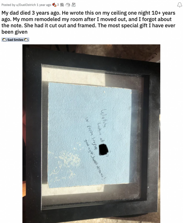 14. This daughter will always have the sweetest of dreams thanks to her Poppa